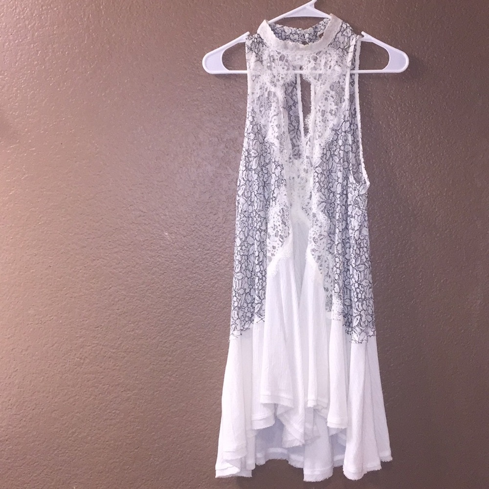 White free people tunic dress